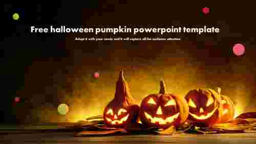 Free halloween pumpkin powerpoint template